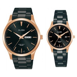 Alba AJ6122X1 Dan AH7X98X1 Rosegold Black Couple